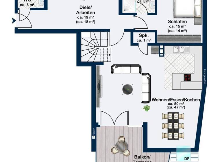 Maisonette zum Kauf - Erstbezug 705.000 € 4,5 Zimmer 133,5 m² 2. Geschoss Nieder-Saulheim Saulheim 55291