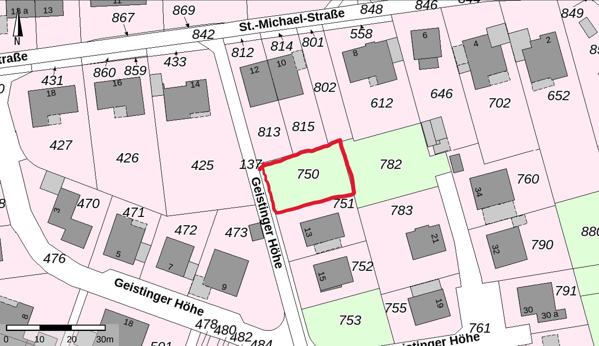 Grundstück zum Kauf 195.000 € 398 m²<br/>Grundstück Geistinger Höhe Hennef Hennef (Sieg) 53773