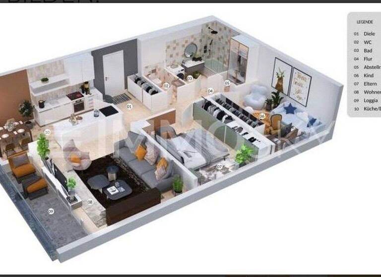 Wohnung zum Kauf provisionsfrei 189.000 € 3 Zimmer 82 m² 5. Geschoss Eisenacher Strasse 4 Karthause Koblenz 56075