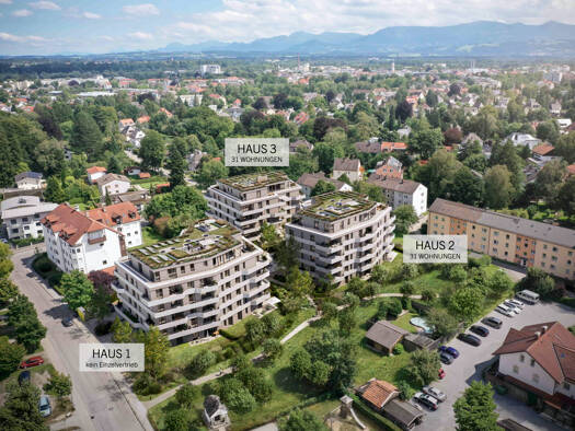 Wohnung zum Kauf - Neubau provisionsfrei 595.000 € 2 Zimmer 73 m² 4. Geschoss Herderstraße 4, 6, 8 West Rosenheim 83024