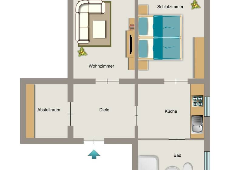 Wohnung zur Miete 443 € 2,5 Zimmer 40,5 m² 2. Geschoss frei ab 01.07.2026 Freiherr-vom-Stein-Straße 7 Winkhausen Mülheim 45473