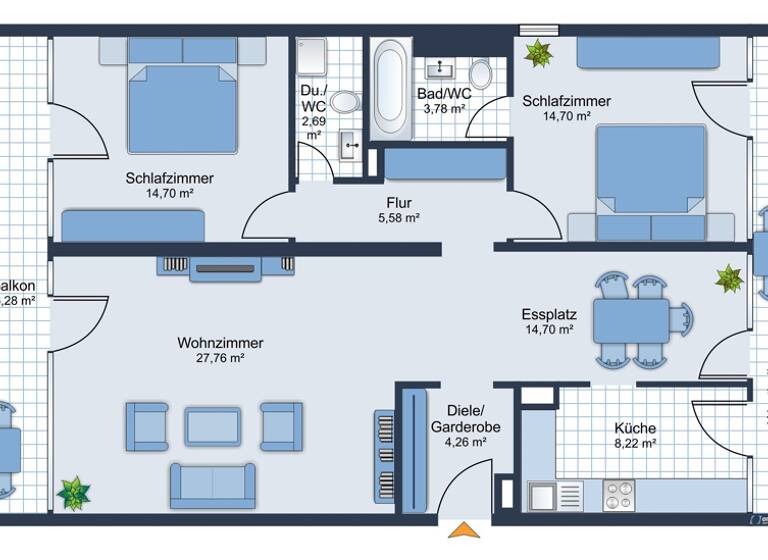 Wohnung zum Kauf 475.000 € 3 Zimmer 107 m² 1. Geschoss Starnberg 82319