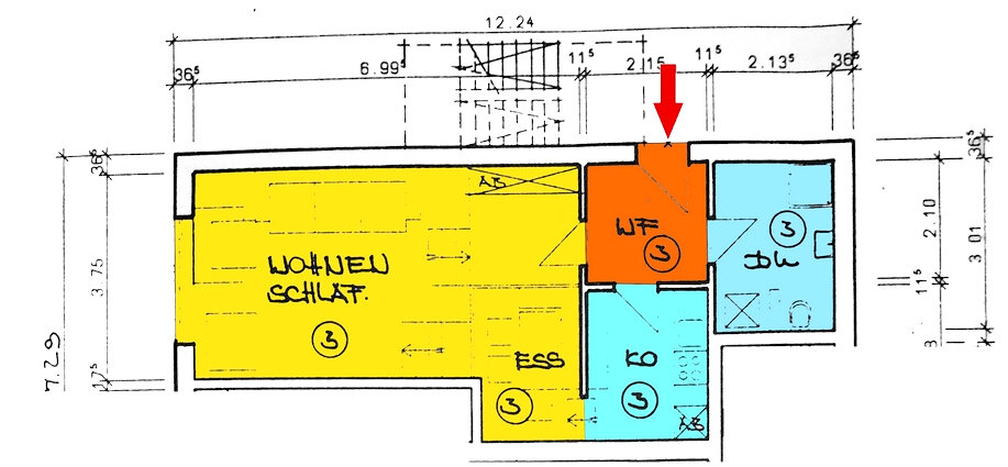 Wohnung zur Miete 520 € 1 Zimmer 48 m²<br/>Wohnfläche ab sofort<br/>Verfügbarkeit Erberich Odenthal / Erberich 51519