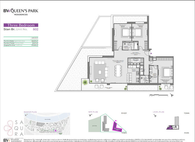 Wohnung zum Kauf provisionsfrei 738.888 € 4 Zimmer 149 m² Belgrad Waterfront 11000
