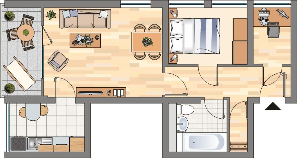 Wohnung zur Miete 469 € 2 Zimmer 49,3 m²<br/>Wohnfläche 3.<br/>Geschoss 06.01.2025<br/>Verfügbarkeit Bergmeisterstraße 19 Schüren-Neu Dortmund 44269