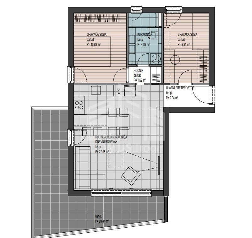 Wohnung zum Kauf 195.000 € 2 Zimmer 78 m²<br/>Wohnfläche 1.<br/>Geschoss Seget