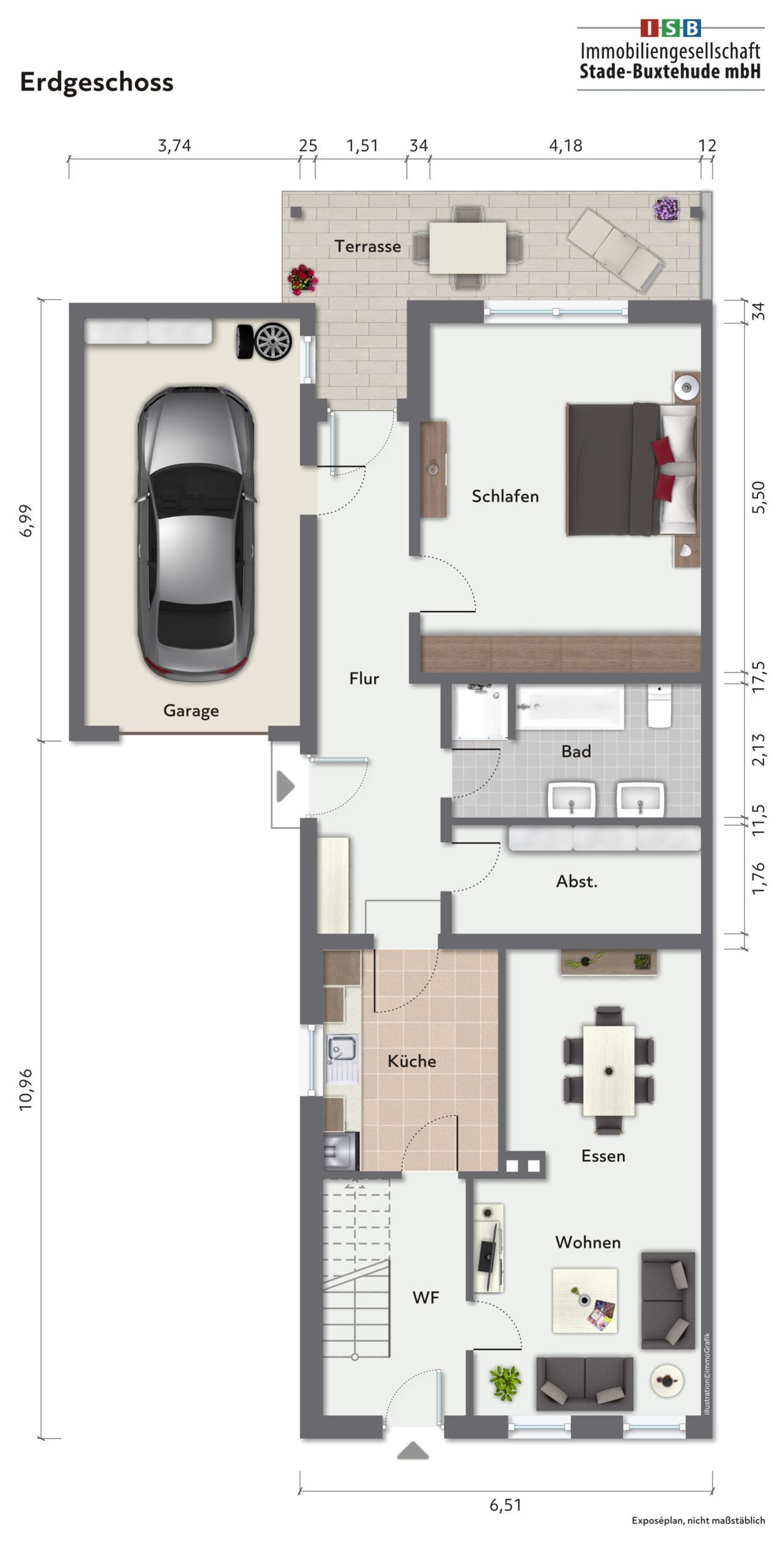 Doppelhaushälfte zum Kauf 229.000 € 5 Zimmer 120 m²<br/>Wohnfläche 394 m²<br/>Grundstück 01.03.2025<br/>Verfügbarkeit Übriges Stade Stade 21682