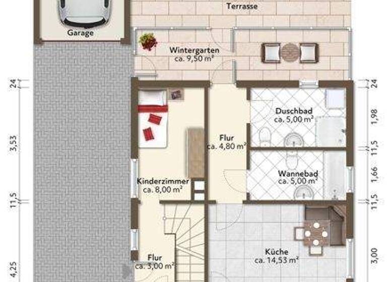 Mehrfamilienhaus zum Kauf 299.000 € 6 Zimmer 127 m² 951 m² Grundstück Rekum Bremen / Rekum 28777