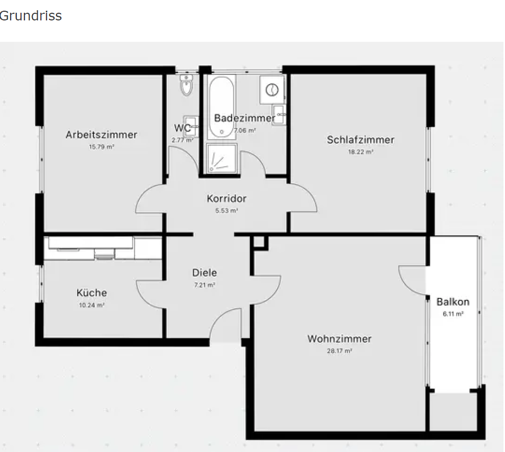 Wohnung zur Miete 1.150 € 3 Zimmer 98 m²<br/>Wohnfläche 2.<br/>Geschoss ab sofort<br/>Verfügbarkeit Schillerstraße Neustadt Titisee-Neustadt 79822