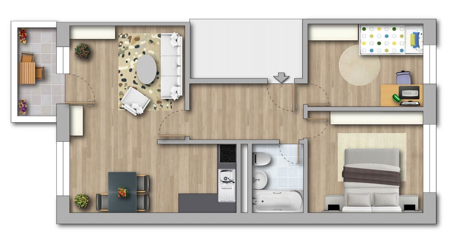 Wohnung zur Miete 295 € 3 Zimmer 57 m²<br/>Wohnfläche 5.<br/>Geschoss Brahmsbogen 9 Südliche Neustadt Halle (Saale) 06124