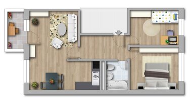 Wohnung zur Miete 295 € 3 Zimmer 57 m² 5. Geschoss Brahmsbogen 9 Südliche Neustadt Halle (Saale) 06124