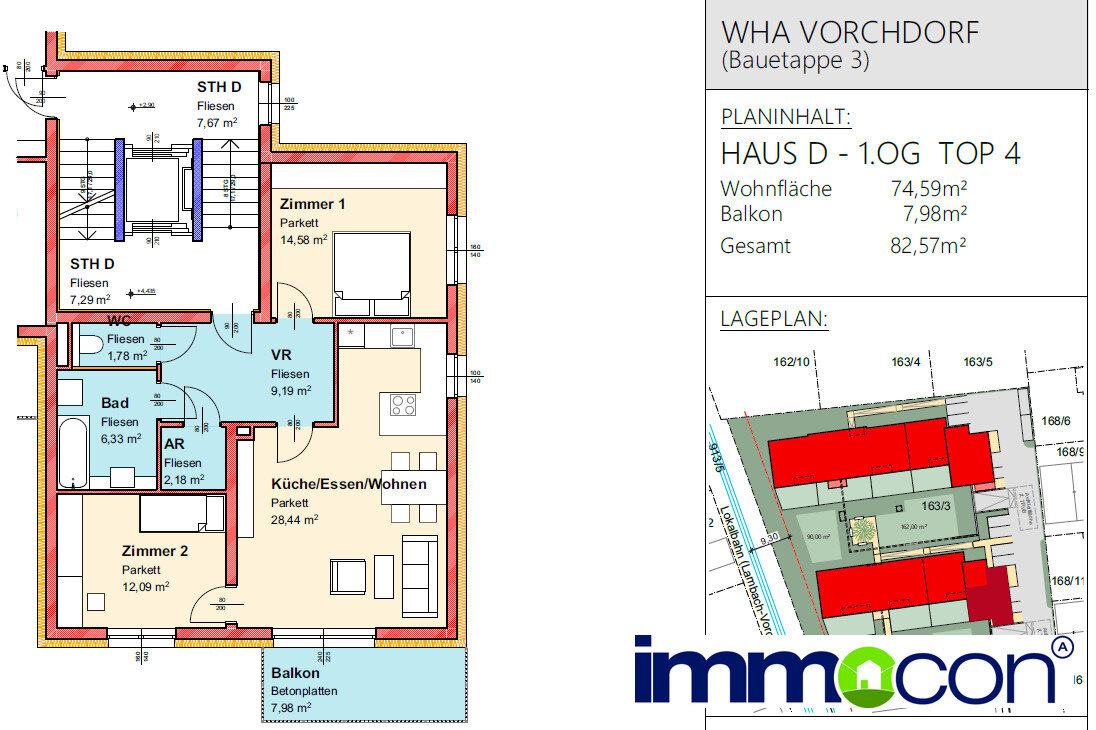 Wohnung zum Kauf provisionsfrei 282.029 € 3 Zimmer 74,6 m²<br/>Wohnfläche 1.<br/>Geschoss Vorchdorf 4655