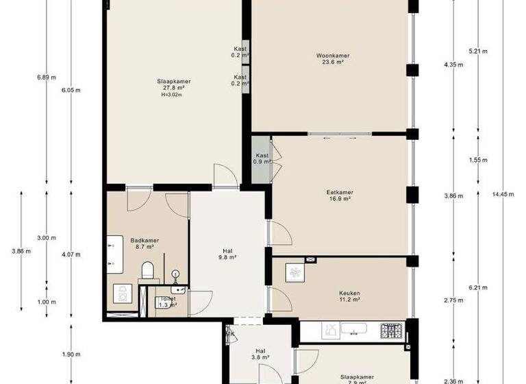 Haus zum Kauf 995.000 € 4 Zimmer 120 m² stadionkade 18 2 amsterdam 1077 VK