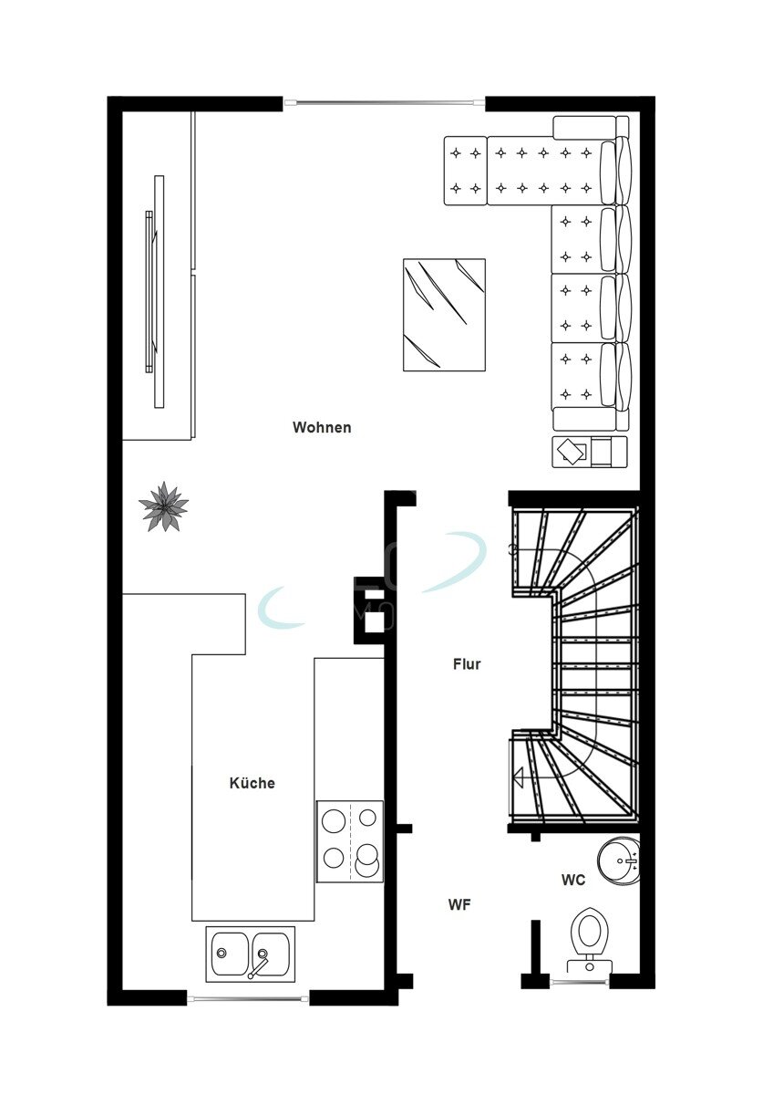 Reihenmittelhaus zum Kauf 349.000 € 5 Zimmer 90 m²<br/>Wohnfläche 191 m²<br/>Grundstück Braike Nürtingen 72622