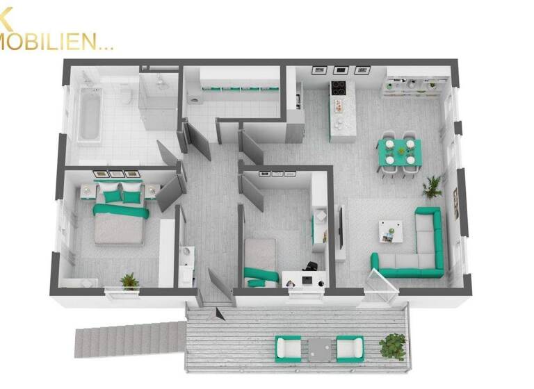 Wohnung zum Kauf - Erstbezug 319.000 € 3 Zimmer 86 m² 1. Geschoss Aufroth Kirchroth 94356
