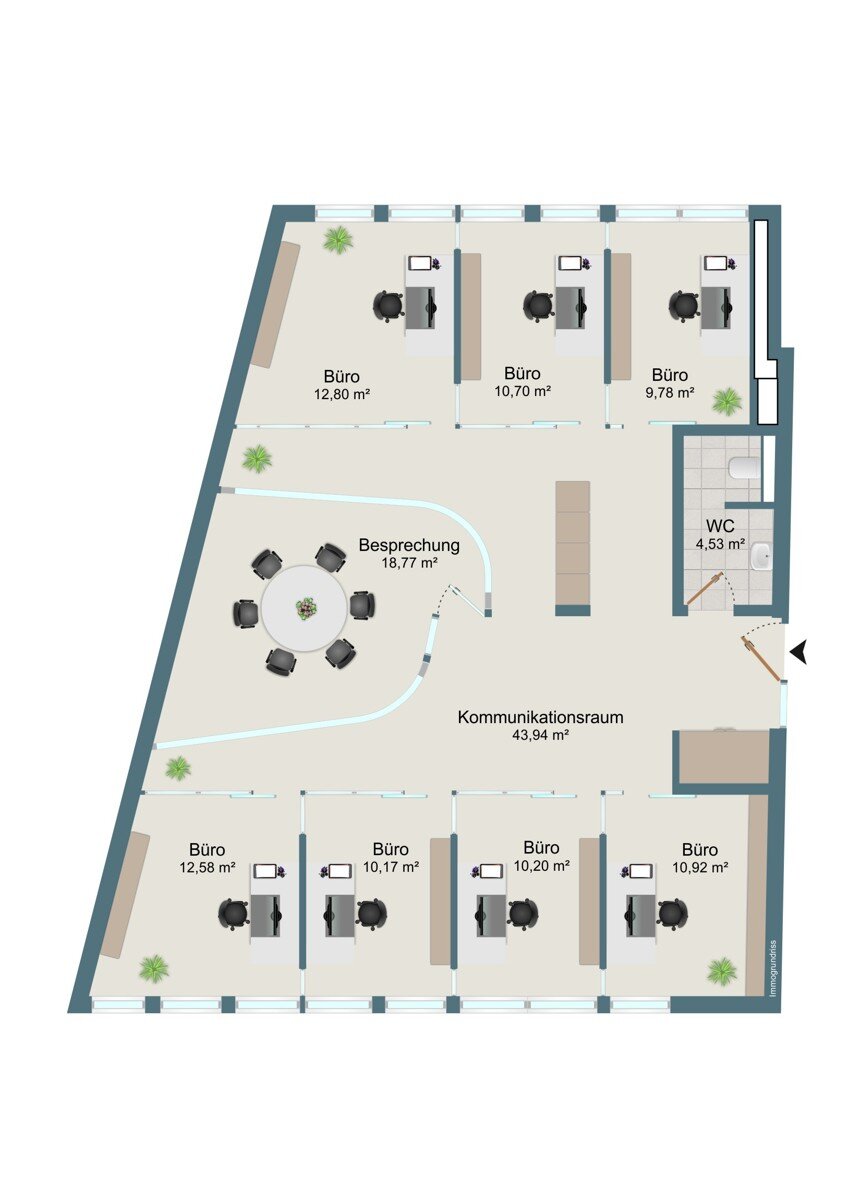 Bürofläche zur Miete 1.584 € 7 Zimmer 144 m²<br/>Bürofläche Wahlbezirk 207 Nordhorn 48529