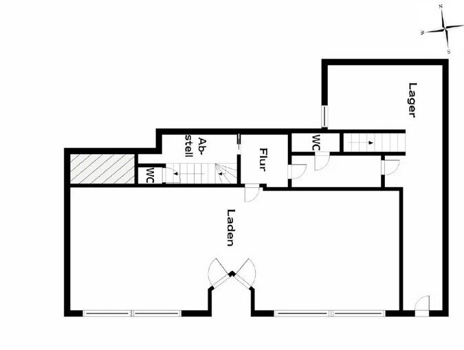 Laden zur Miete provisionsfrei 210 m²<br/>Verkaufsfläche von 100 m² bis 100 m²<br/>Teilbarkeit Bahnhofstr. 20 Montabaur Montabaur 56410