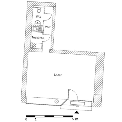 Bürofläche zur Miete 600 € 1 Zimmer 53,3 m²<br/>Bürofläche Marktstraße 18 Altstadt Weimar 99423