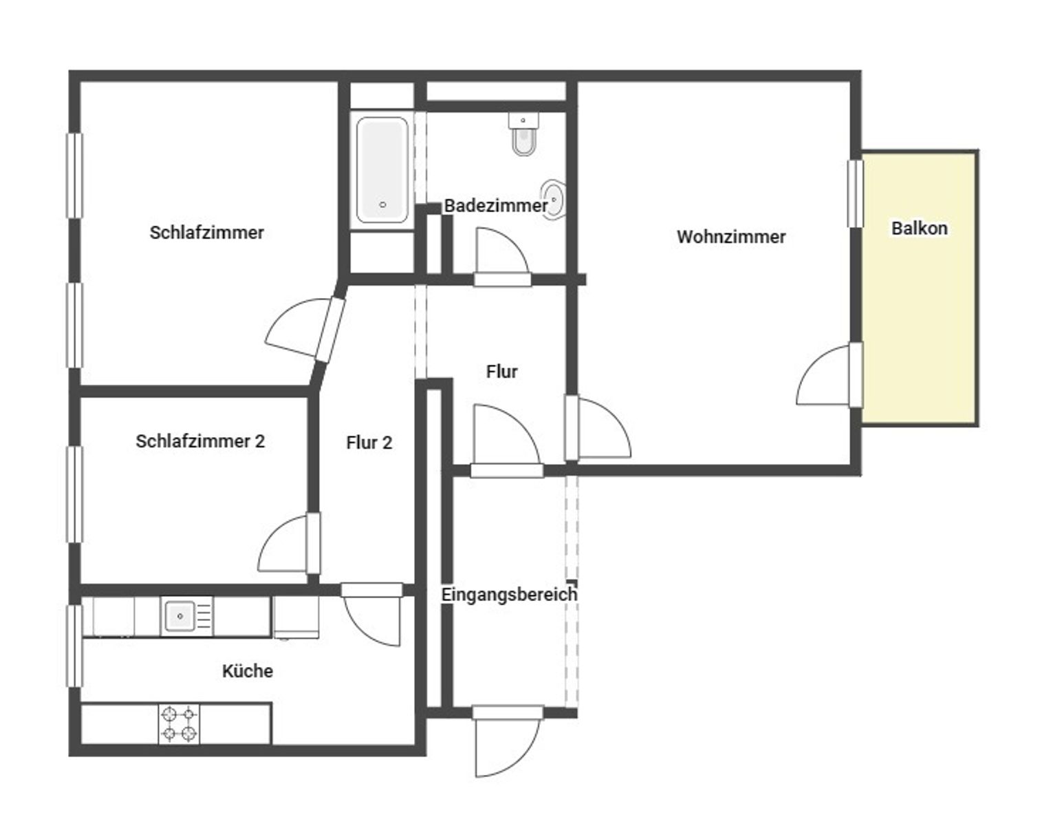 Wohnung zum Kauf provisionsfrei 91.000 € 3 Zimmer 66,1 m²<br/>Wohnfläche 2.<br/>Geschoss Donatsviertel Freiberg 09599