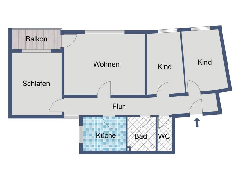 Wohnung zur Miete 517 € 4 Zimmer 89,1 m² 2. Geschoss frei ab 01.05.2026 Gebrüder-Plitt-Straße 31 Wetter Wetter (Hessen) 35083
