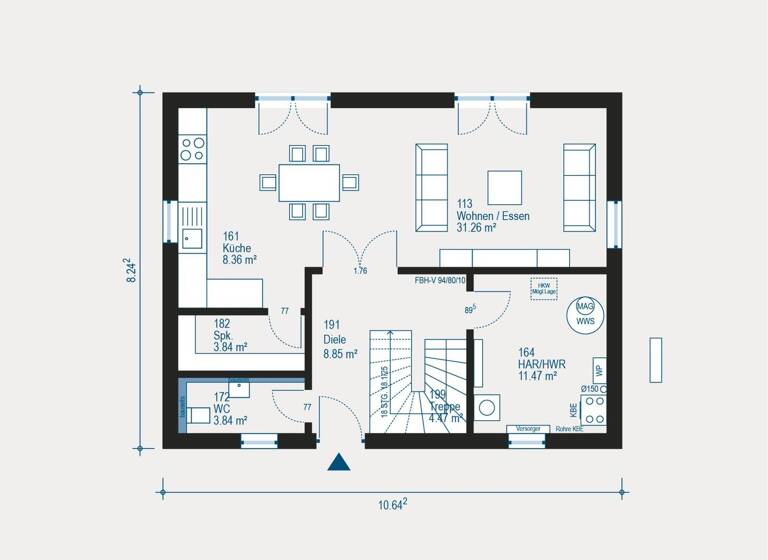 Einfamilienhaus zum Kauf 422.000 € 4 Zimmer 143,3 m² 435 m² Grundstück Zehntbergweg 15 Remlingen 97280