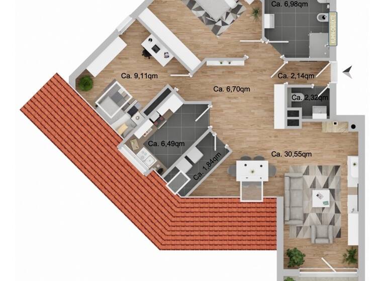 Wohnung zum Kauf 285.000 € 3 Zimmer 82 m² 3. Geschoss Limburgerhof 67117