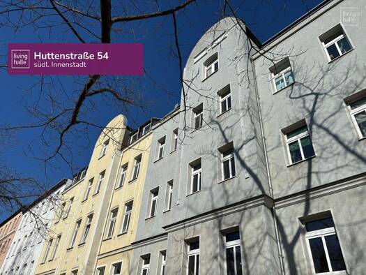 Wohnung zur Miete 560 € 3 Zimmer 75,7 m² 1. Geschoss Huttenstraße 54 Lutherplatz Halle 06110
