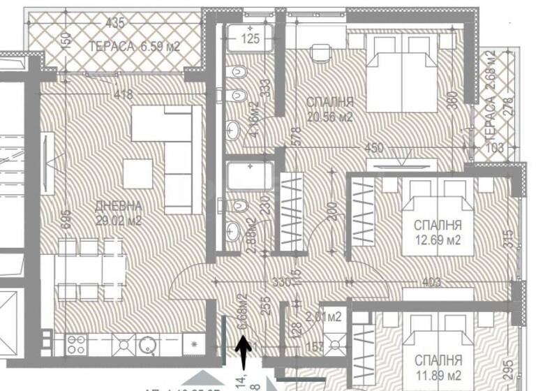 Studio zum Kauf 338.000 € 3 Zimmer 136 m² Sofia