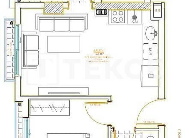 Penthouse zum Kauf 135.000 € 3 Zimmer 95 m² EG Antalya 07410