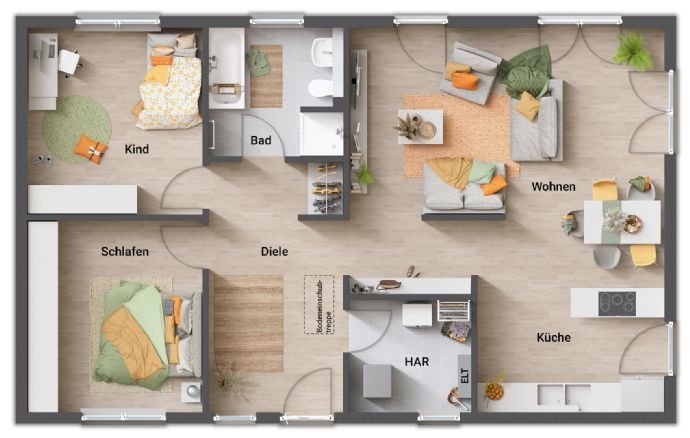 Bungalow zum Kauf provisionsfrei 206.750 € 4 Zimmer 101,8 m²<br/>Wohnfläche Groß Pankow Siggelkow 19376