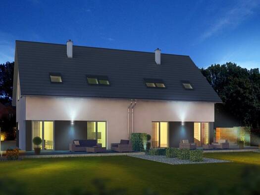 Doppelhaushälfte zum Kauf 616.999 € 8 Zimmer 262,4 m² 1.400 m² Grundstück Rees Kleve 46459