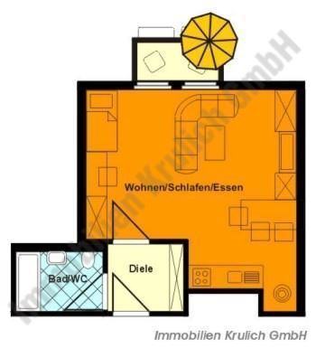 Wohnung zur Miete 270 € 1 Zimmer 38,7 m²<br/>Wohnfläche EG<br/>Geschoss Schulplatz 5 Schleiz Schleiz 07907