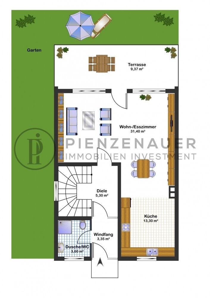 Reihenendhaus zum Kauf 930.000 € 6 Zimmer 127 m²<br/>Wohnfläche 410 m²<br/>Grundstück Trudering - Riem München 81825