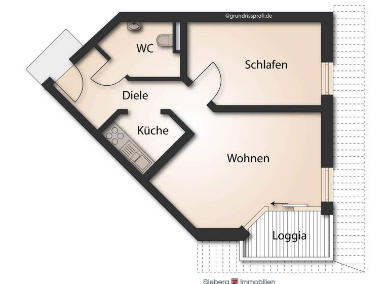 Wohnung zur Miete 789 € 2 Zimmer 53 m² Friedrich-Ebert-Str. 57 Königsborn Unna 59425