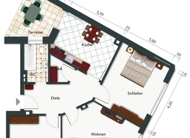 Wohnung zum Kauf 119.000 € 3 Zimmer 82 m² Untermeiderich Duisburg 47137