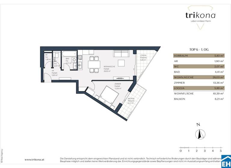 Wohnung zum Kauf 337.267 € 2 Zimmer 55,5 m² 1. Geschoss Dreherstraße Wien 1110