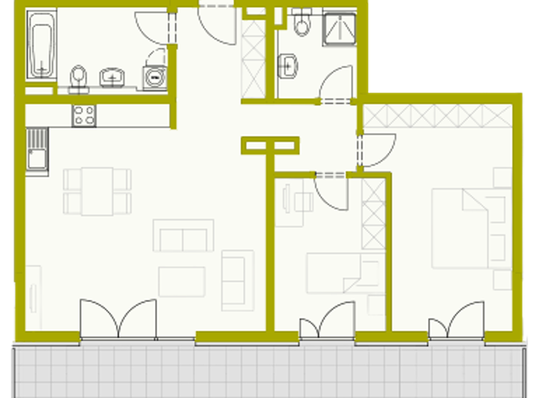 Wohnung zum Kauf provisionsfrei 519.900 € 3 Zimmer 96 m² Fließender Sand 3a Großauheim Hanau 63457
