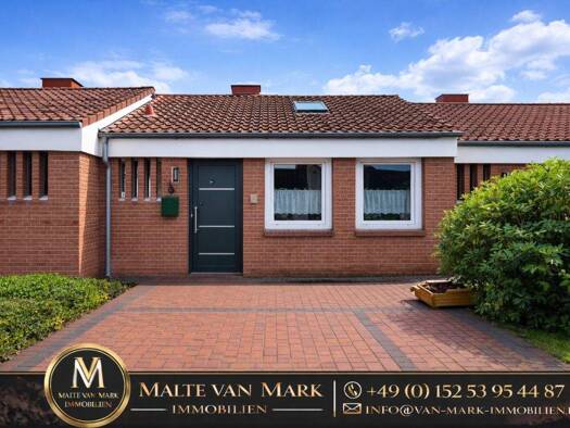 Reihenmittelhaus zum Kauf provisionsfrei 159.000 € 2 Zimmer 56 m² 136 m² Grundstück Weenermoor Weener 26826