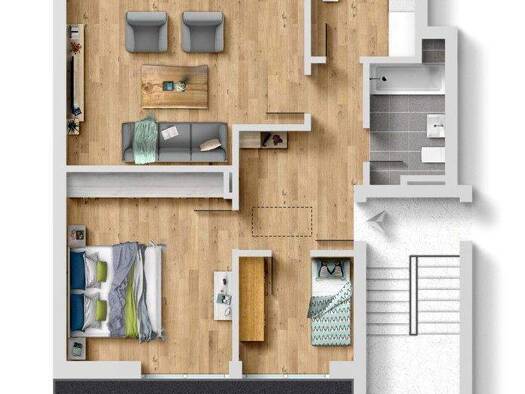 Wohnung zum Kauf provisionsfrei 229.000 € 3 Zimmer 65,3 m² 2. Geschoss An der Rheinbahn 17 Osterath Meerbusch 40670