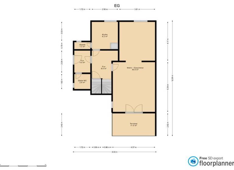 Doppelhaushälfte zum Kauf 389.000 € 6 Zimmer 128,6 m² 518 m² Grundstück frei ab sofort Erich-Weinert-Straße 2 Strausberg 15344