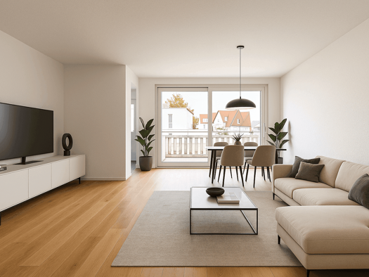 Wohnung zur Miete - Erstbezug 1.595 € 3 Zimmer 96,1 m² 2. Geschoss frei ab 01.02.2026 Glemsgaustraße 3 Weilimdorf Stuttgart-Weilimdorf 70499