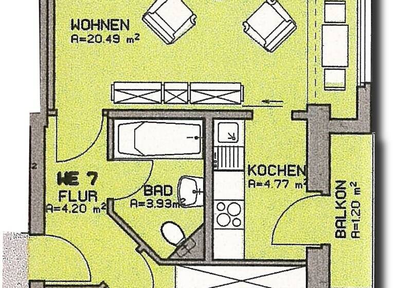 Wohnung zum Kauf 50.000 € 2 Zimmer 44,8 m²<br/>Wohnfläche 1.<br/>Geschoss Lassallestraße 67 Pölbitz Zwickau 08058