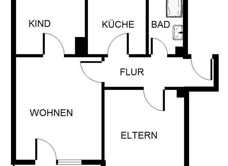 Wohnung zur Miete 449 € 3 Zimmer 60 m² 1. Geschoss Hasseler Straße 108 Hassel Gelsenkirchen 45896