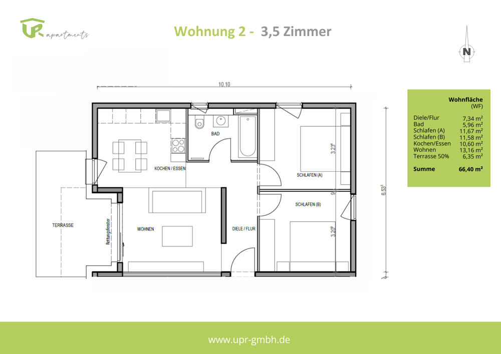 Wohnung zum Kauf 439.900 € 66,4 m²<br/>Wohnfläche 2.<br/>Geschoss Löchgau 74369