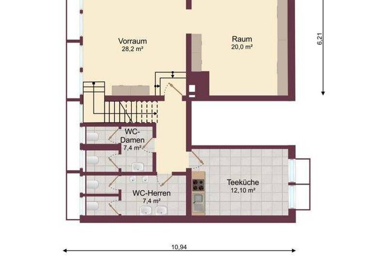 Bürogebäude zur Miete 1.000 € 152 m² Bürofläche Elsfleth 26931