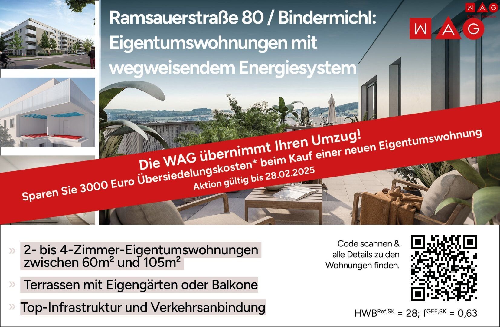 Wohnung zum Kauf 309.888 € 2 Zimmer 60,8 m²<br/>Wohnfläche ab sofort<br/>Verfügbarkeit Hörrgasse 31 Leonding 4060