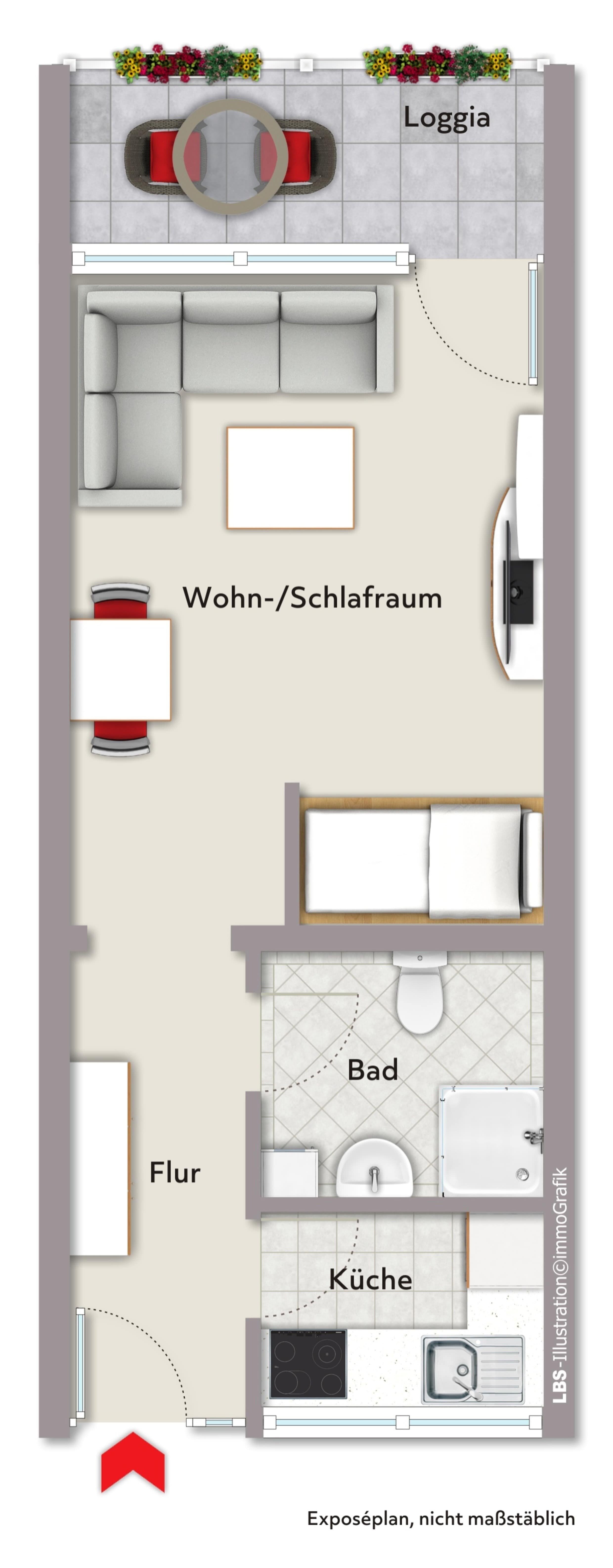 Wohnung zum Kauf 130.000 € 1 Zimmer 35 m²<br/>Wohnfläche Gerbrunn 97218