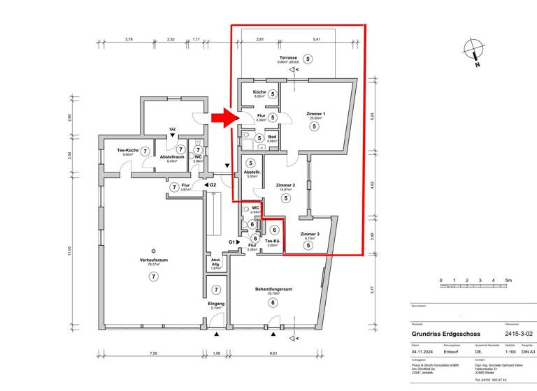 Wohnung zum Kauf provisionsfrei 248.000 € 2,5 Zimmer 75 m² frei ab sofort Mühlenstraße 38 Wedel 22880