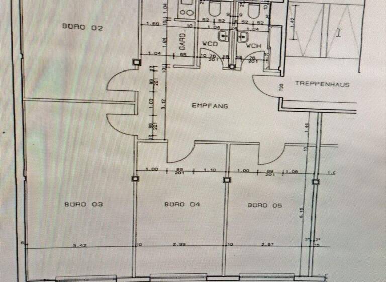 Bürogebäude zur Miete provisionsfrei 1.688 € 5 Zimmer 125 m² Bürofläche MÜNCHNERSTRASSE Bahnhofsviertel Frankfurt am Main 60329