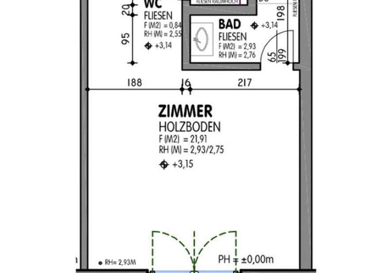 Studio zum Kauf provisionsfrei 285.000 € 1 Zimmer 22 m² 1. Geschoss Faak am See 9583
